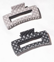 Заколка краб квадрат рифленный матовый Корея купить недорого в интернет магазине Beauty Prof с доставкой по Хабаровску и регионам России