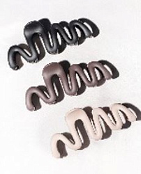 Заколка краб зигзаг матовый Корея купить недорого в интернет магазине Beauty Prof с доставкой по Хабаровску и регионам России